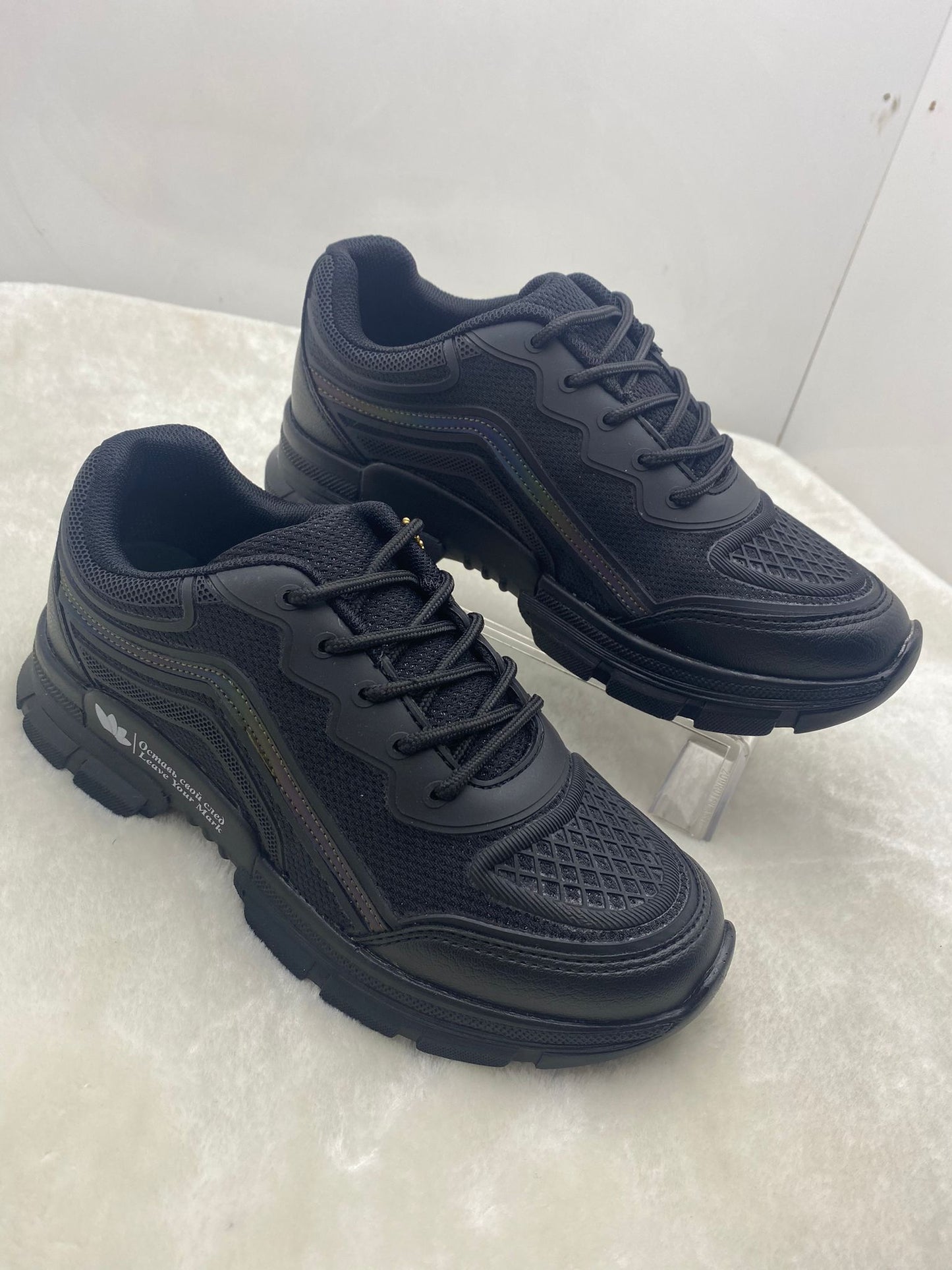 ÇİĞDEM S.SİYAH KADIN KALIN TABAN SNEAKERS - SİYAH