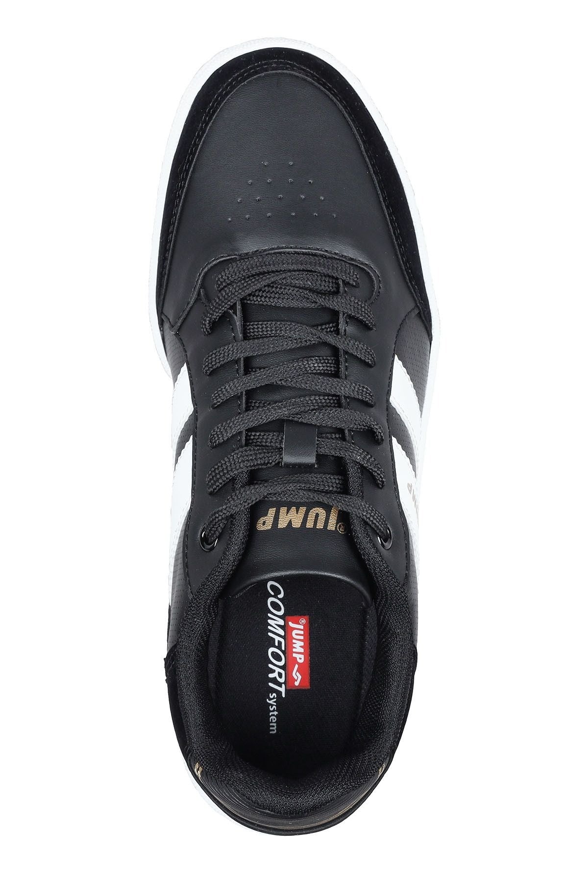 JUMP 28164 E-BLACK-WHITE-CAMEL ERKEK SPOR AYAKKABI - SİYAH-BEYAZ