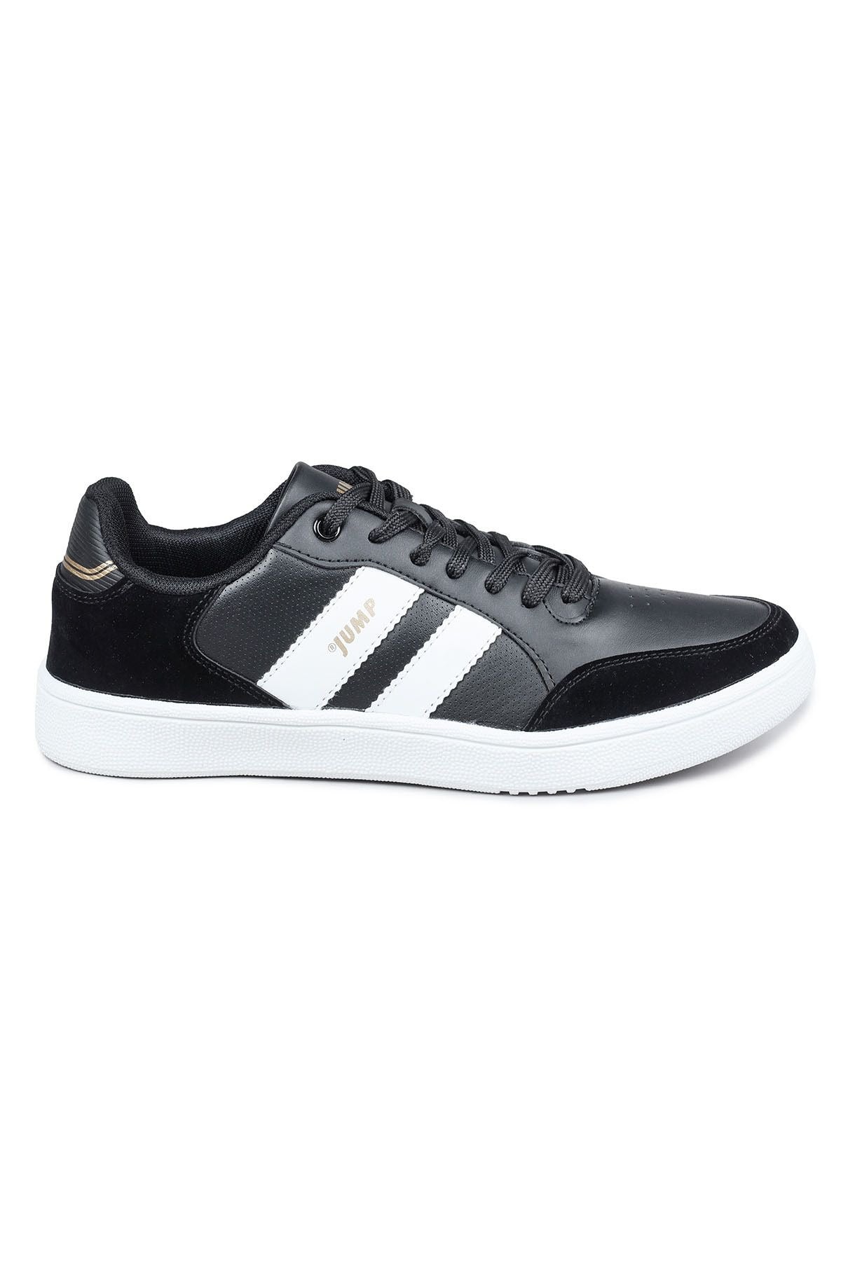 JUMP 28164 E-BLACK-WHITE-CAMEL ERKEK SPOR AYAKKABI - SİYAH-BEYAZ