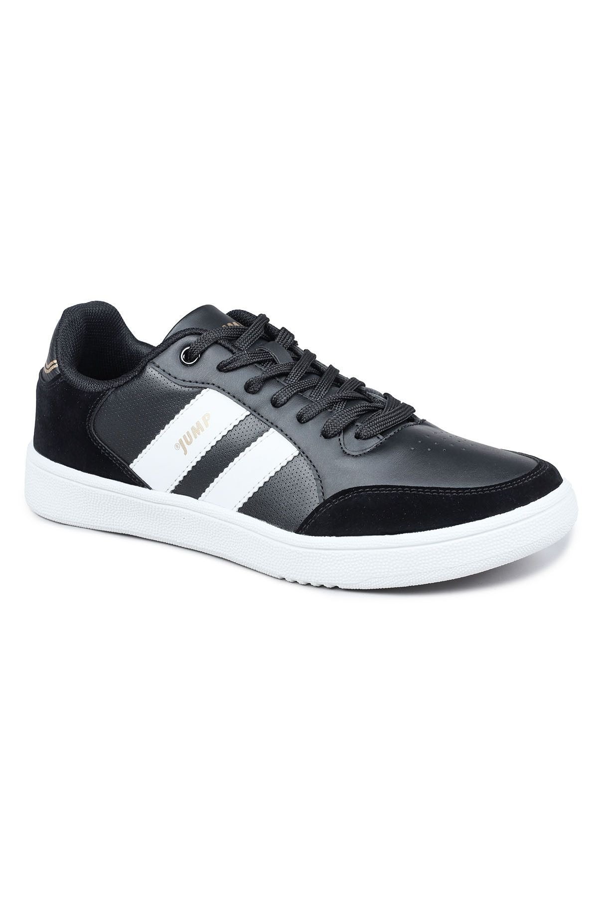 JUMP 28164 E-BLACK-WHITE-CAMEL ERKEK SPOR AYAKKABI - SİYAH-BEYAZ