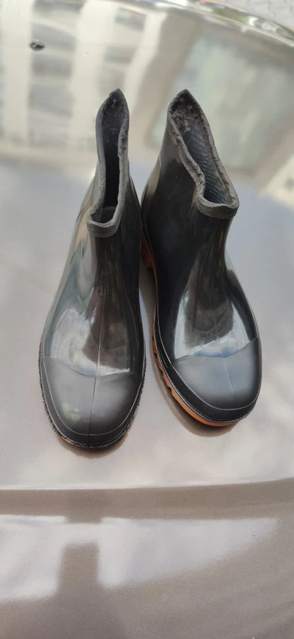 ULAŞ SİYAH RENÇBER BAHÇE KISA LASTİK ÇİZME Unisex - SİYAH