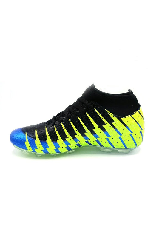 ÇORAPLI DİŞLİ KRAMPON FUTBOL AYAKKABI - SİYAH-NEON YEŞİL
