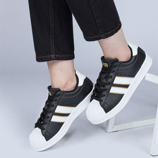 JUMP 28787 SİYAH BEYAZ KADIN SNEAKER GÜNLÜK SPOR AYAKKABI - SİYAH BEYAZ
