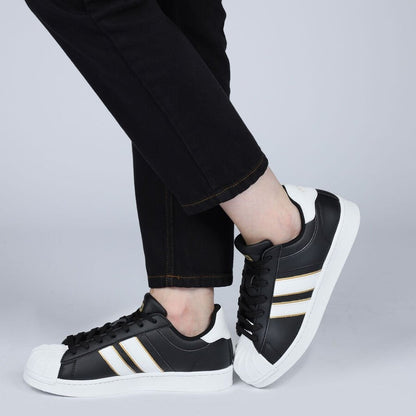 JUMP 28787 SİYAH BEYAZ KADIN SNEAKER GÜNLÜK SPOR AYAKKABI - SİYAH BEYAZ