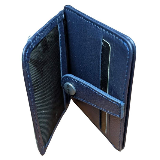 GRANDE - 746 - UNISEX GERÇEK DERİ KARTLIK - LACİVERT