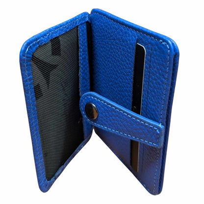 GRANDE - 746 - UNISEX GERÇEK DERİ KARTLIK - MAVİ