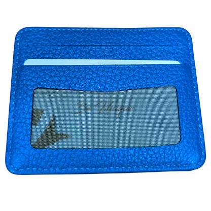 GRANDE - 746 - UNISEX GERÇEK DERİ KARTLIK - MAVİ