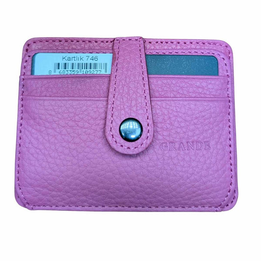 GRANDE - 746 - UNISEX GERÇEK DERİ KARTLIK - LİLA