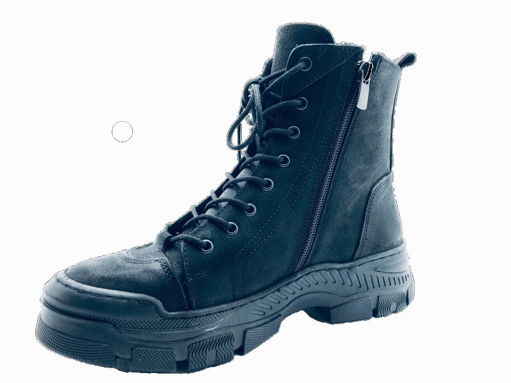VOYAGER - 9375 - GERÇEK NUBUK DERİ BOT - SİYAH