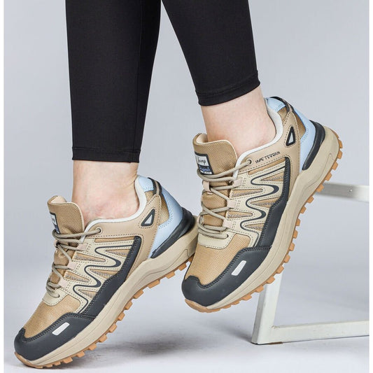 JUMP - 28792 - Unisex OUTDOOR SPOR AYAKKABI - BEJ-GRİ-MAVİ