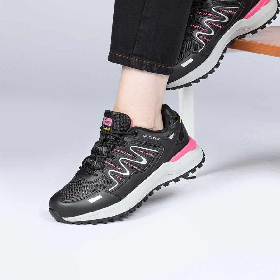 JUMP - 28792 - Unisex OUTDOOR SPOR AYAKKABI - SİYAH-FUŞYA