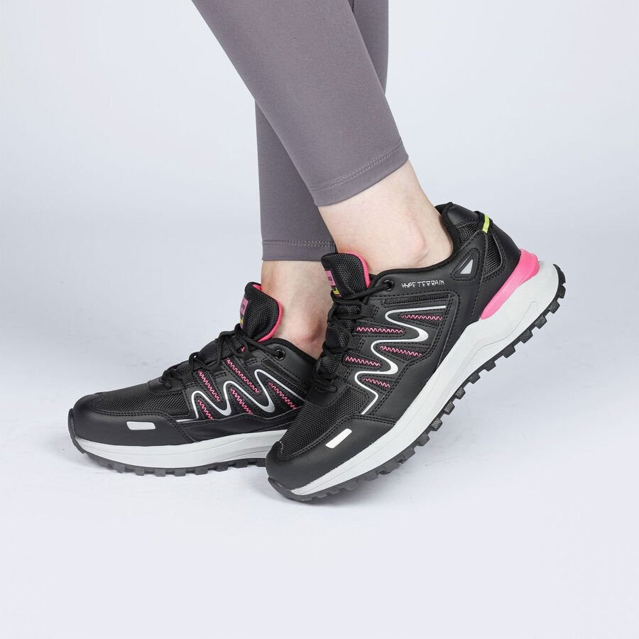JUMP - 28792 - Unisex OUTDOOR SPOR AYAKKABI - SİYAH-FUŞYA