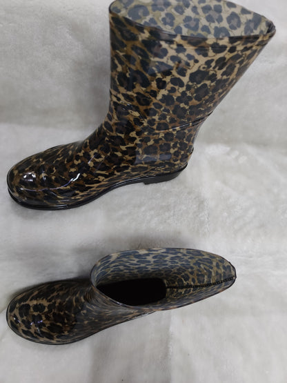 ULAŞ - ORTA BOY BAHÇE & LASTİK ÇİZME - LEOPAR