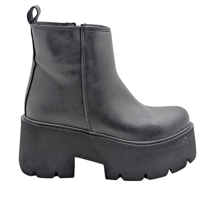 GOLA PLATFORM TOPUK KISA BOT - SİYAH