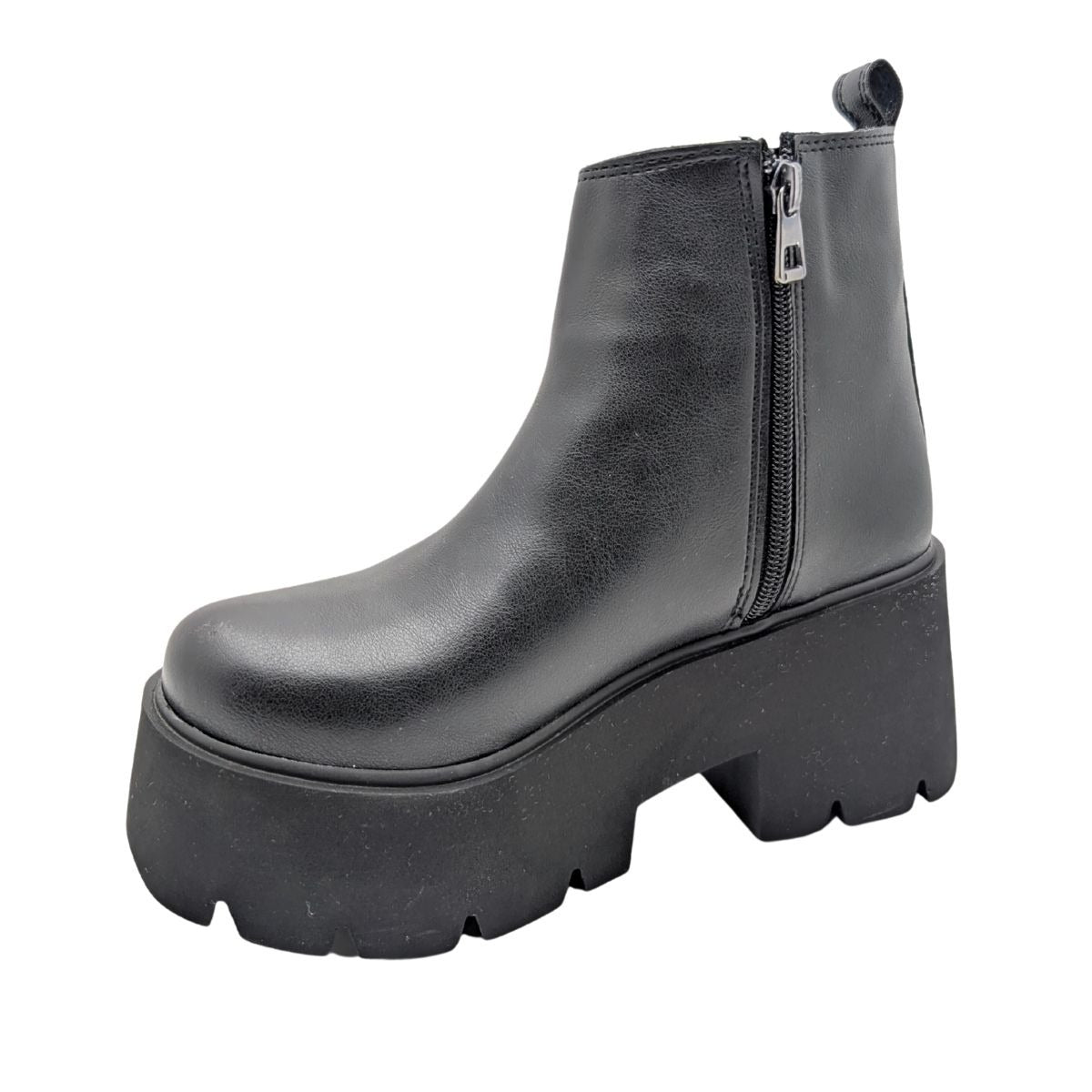 GOLA PLATFORM TOPUK KISA BOT - SİYAH