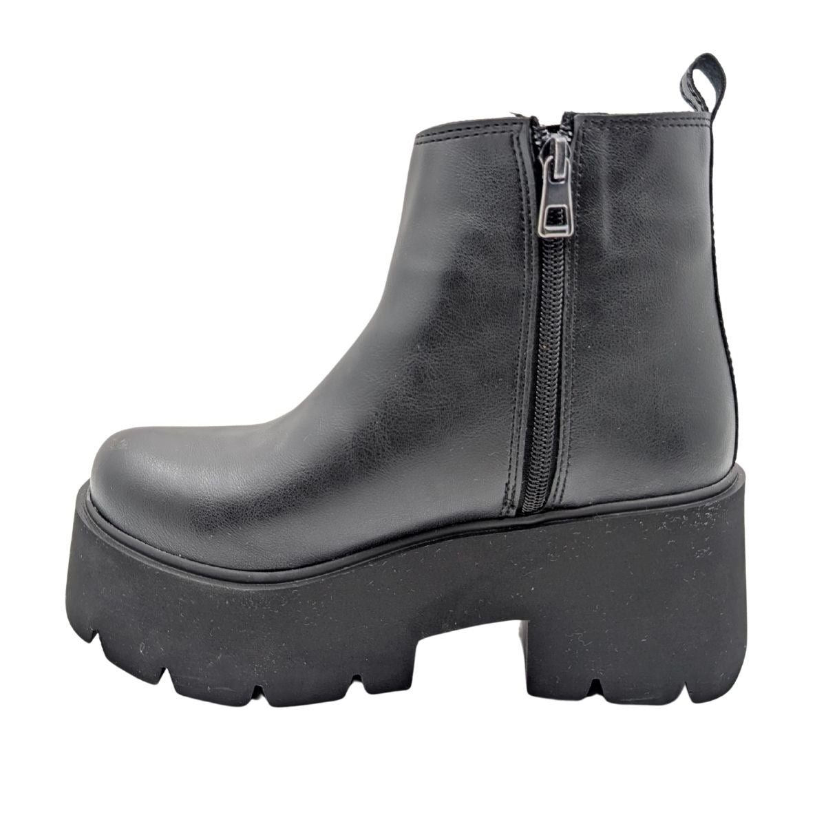 GOLA PLATFORM TOPUK KISA BOT - SİYAH
