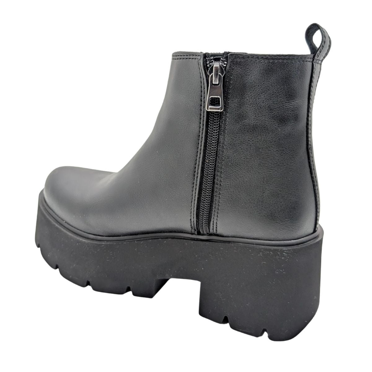 GOLA PLATFORM TOPUK KISA BOT - SİYAH