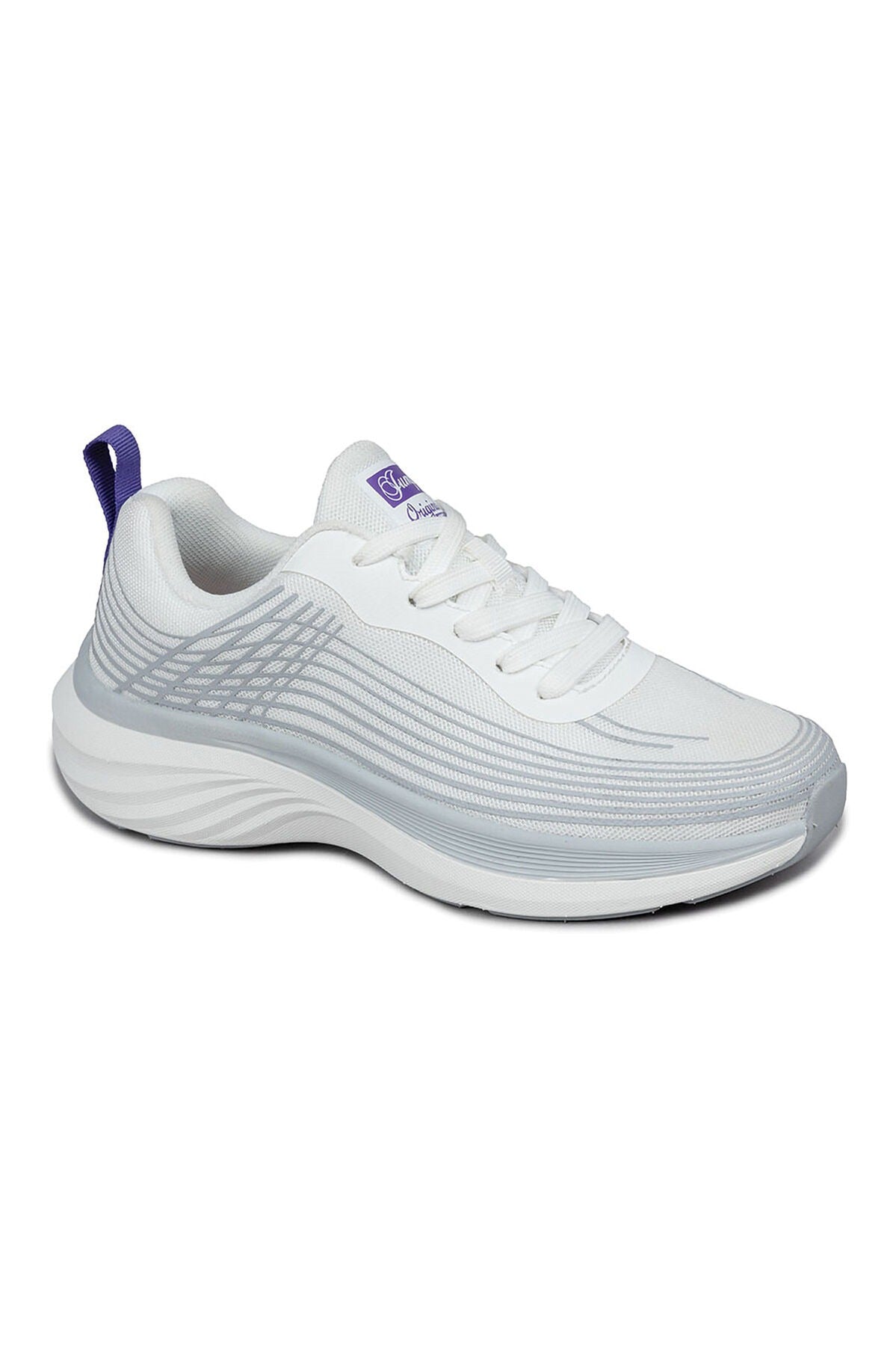 JUMP 29828 KADIN GÜNLÜK SNEAKER SPOR AYAKKABI - BEYAZ-LİLA
