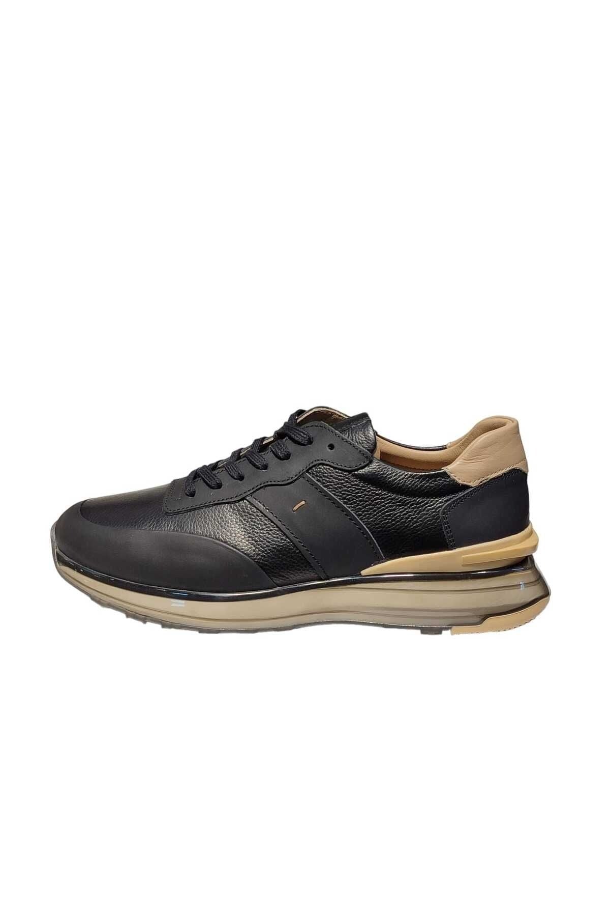 VOYAGER GERÇEK DERİ ERKEK GÜNLÜK CASUAL AYAKKABI(6606) - SİYAH