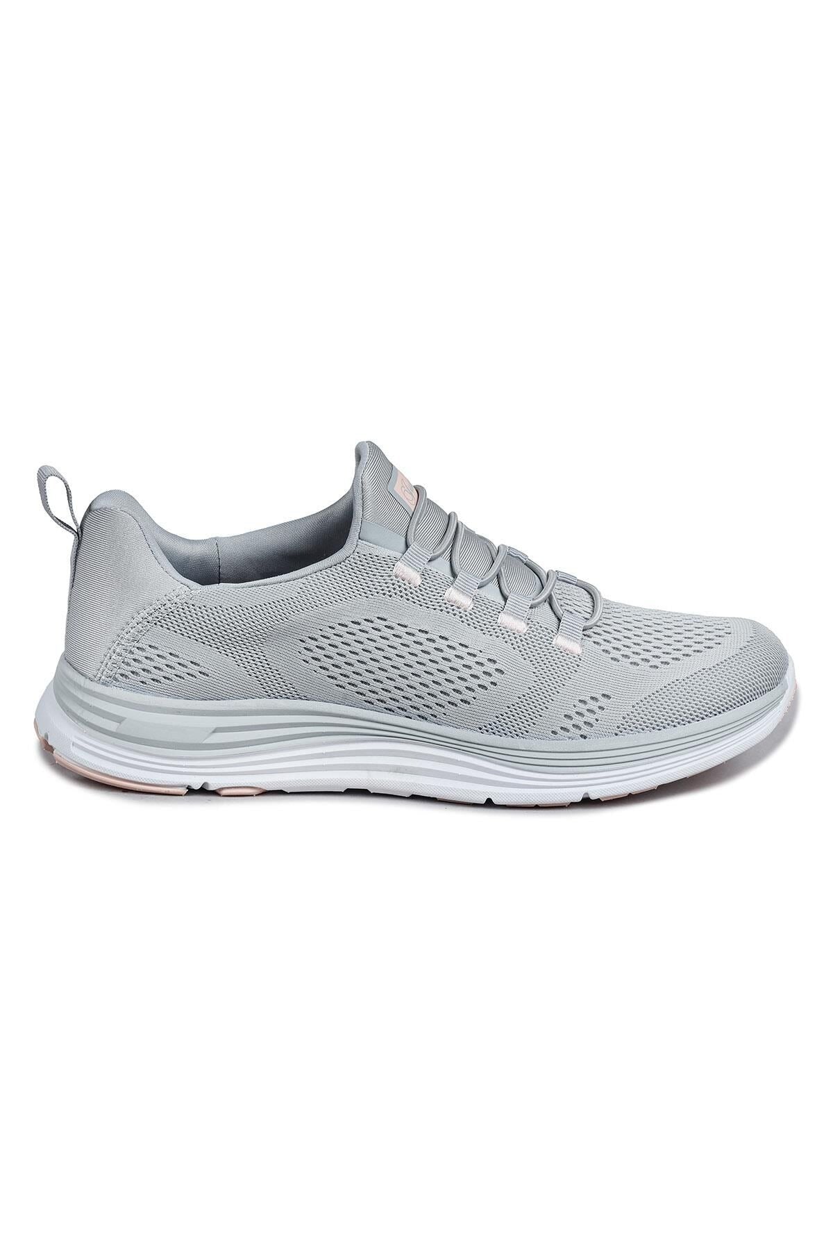 JUMP 29920 LASTİK BAĞLI UNİSEX SPOR AYAKKABI - AÇIK GRİ-SOMON