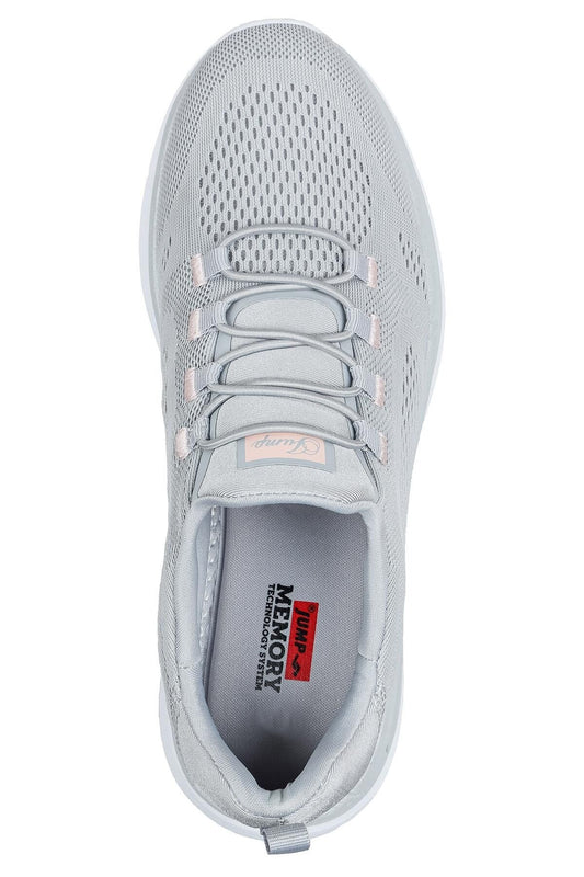 JUMP 29920 LASTİK BAĞLI UNİSEX SPOR AYAKKABI - AÇIK GRİ-SOMON