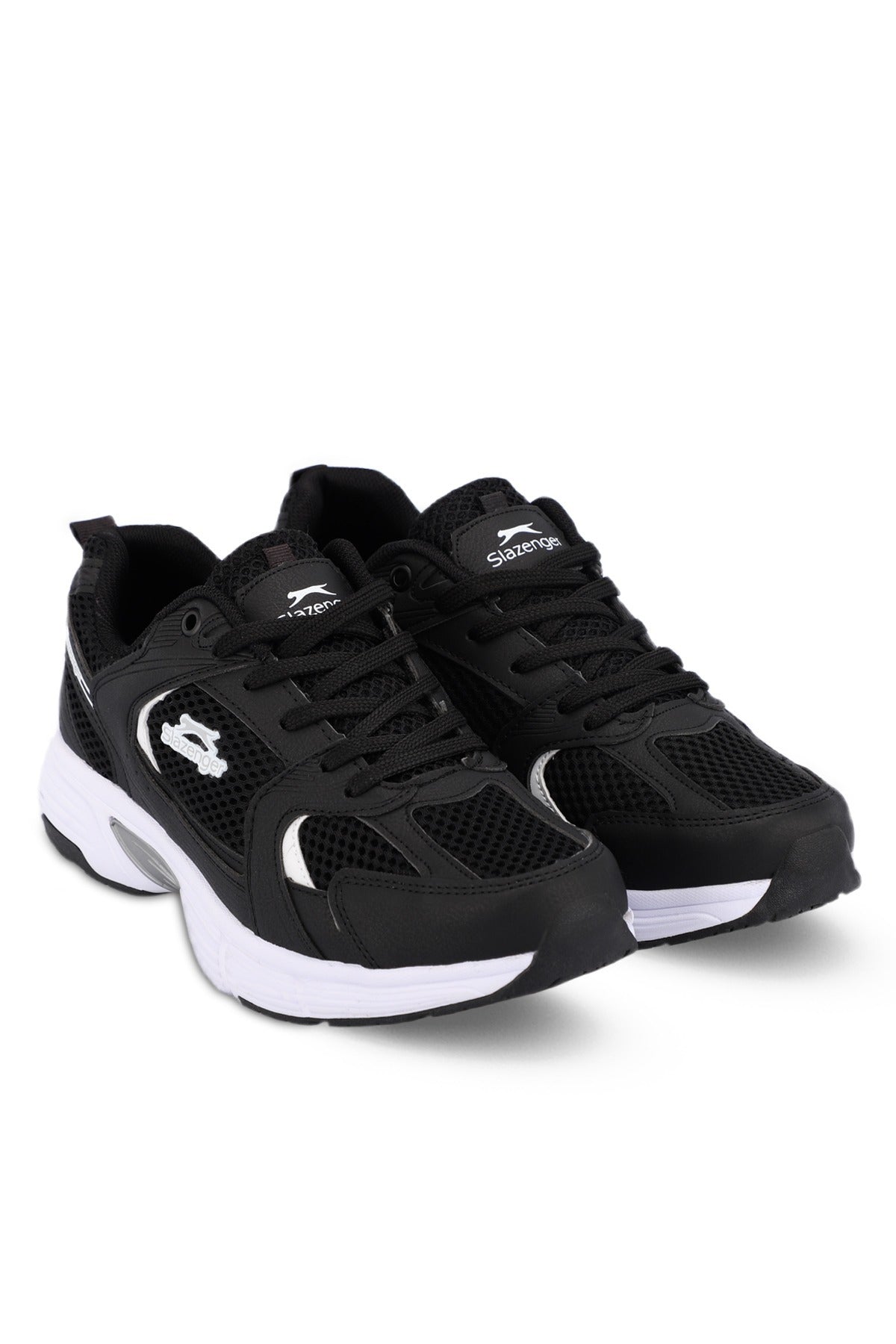 SLAZENGER ZANESTİ KADIN/ERKEK SNEAKER SPOR AYAKKABI - SİYAH-BEYAZ