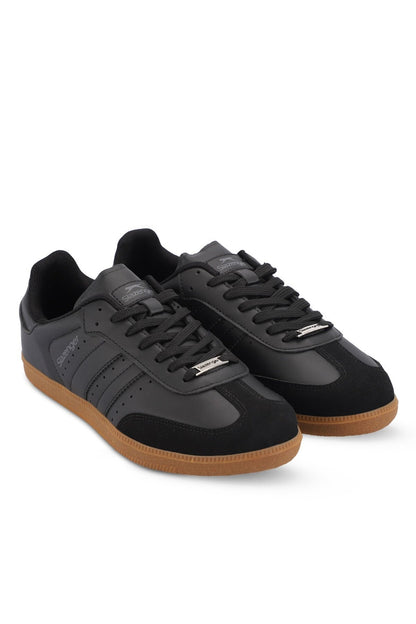 SLAZENGER PING ERKEK SNEAKER SPOR AYAKKABI - FULL-SİYAH