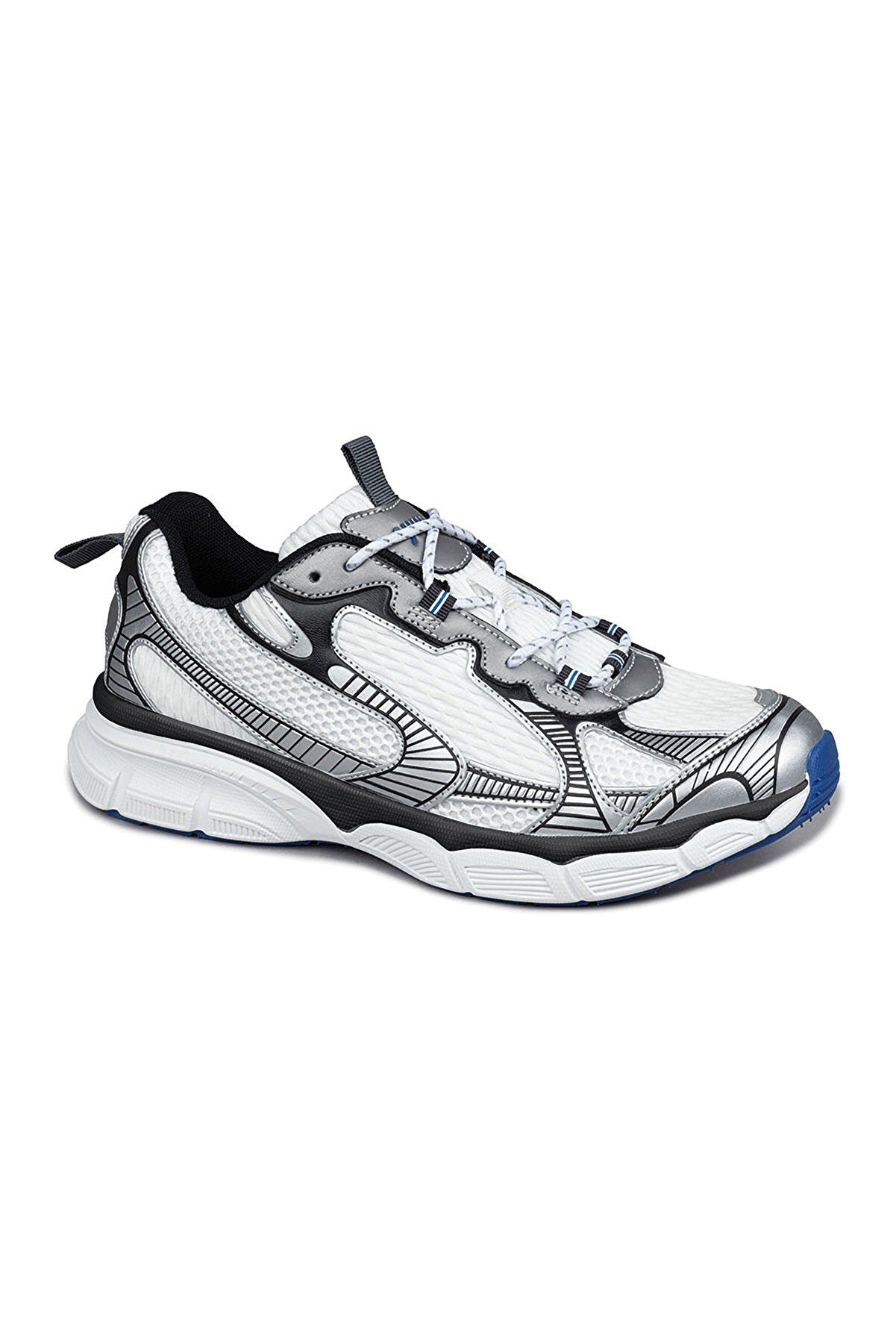 JUMP 29819 KADIN/ERKEK RAHAT SNEAKER SPOR AYAKKABI - BEYAZ-SİYAH