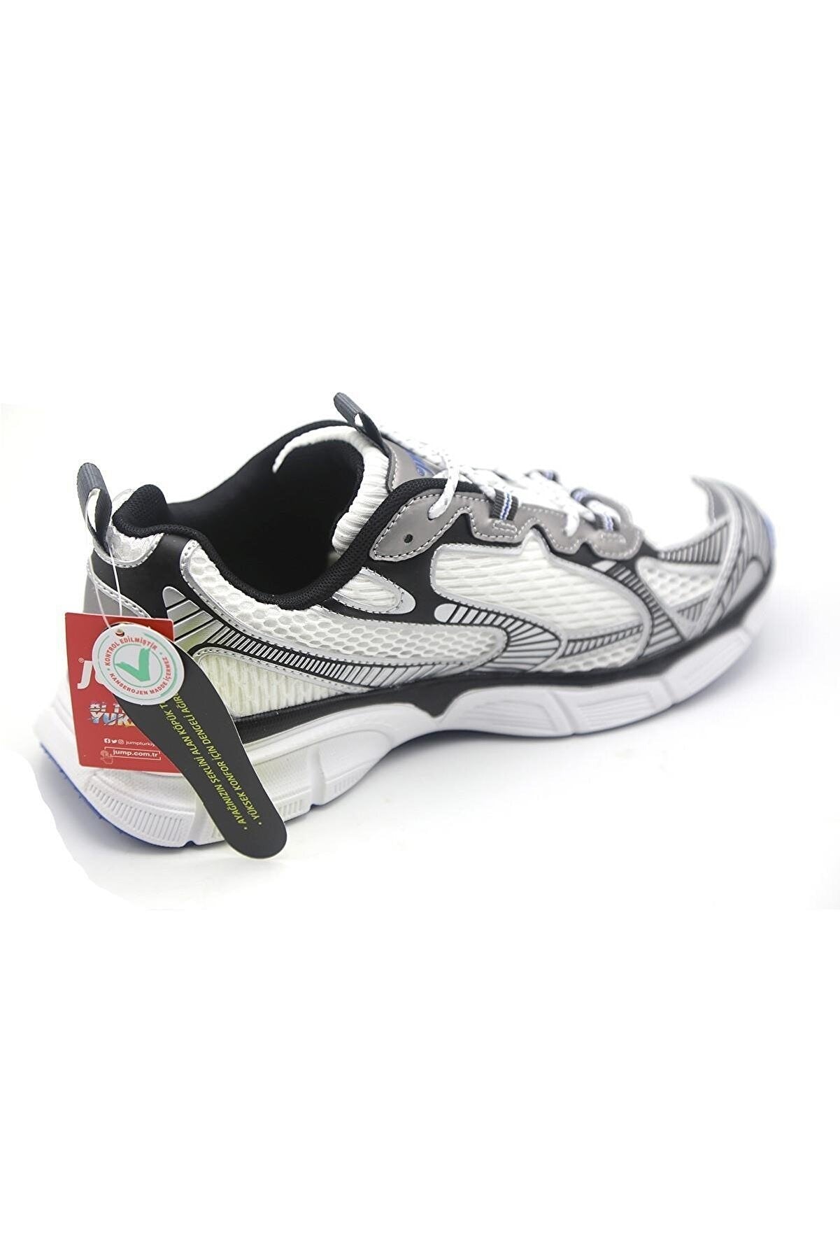 JUMP 29819 KADIN/ERKEK RAHAT SNEAKER SPOR AYAKKABI - BEYAZ-SİYAH
