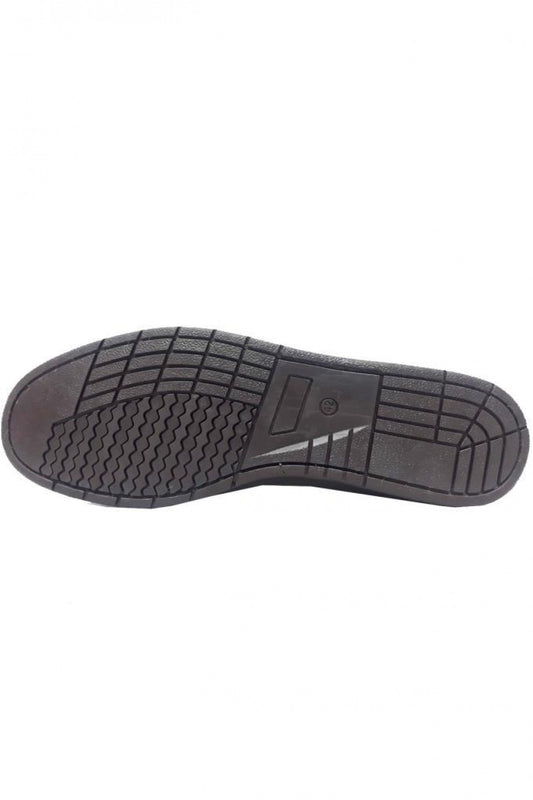 HAKİKİ DERİ ERKEK CASUAL LOAFER AYAKKABI - KAHVERENGİ/SİYAH