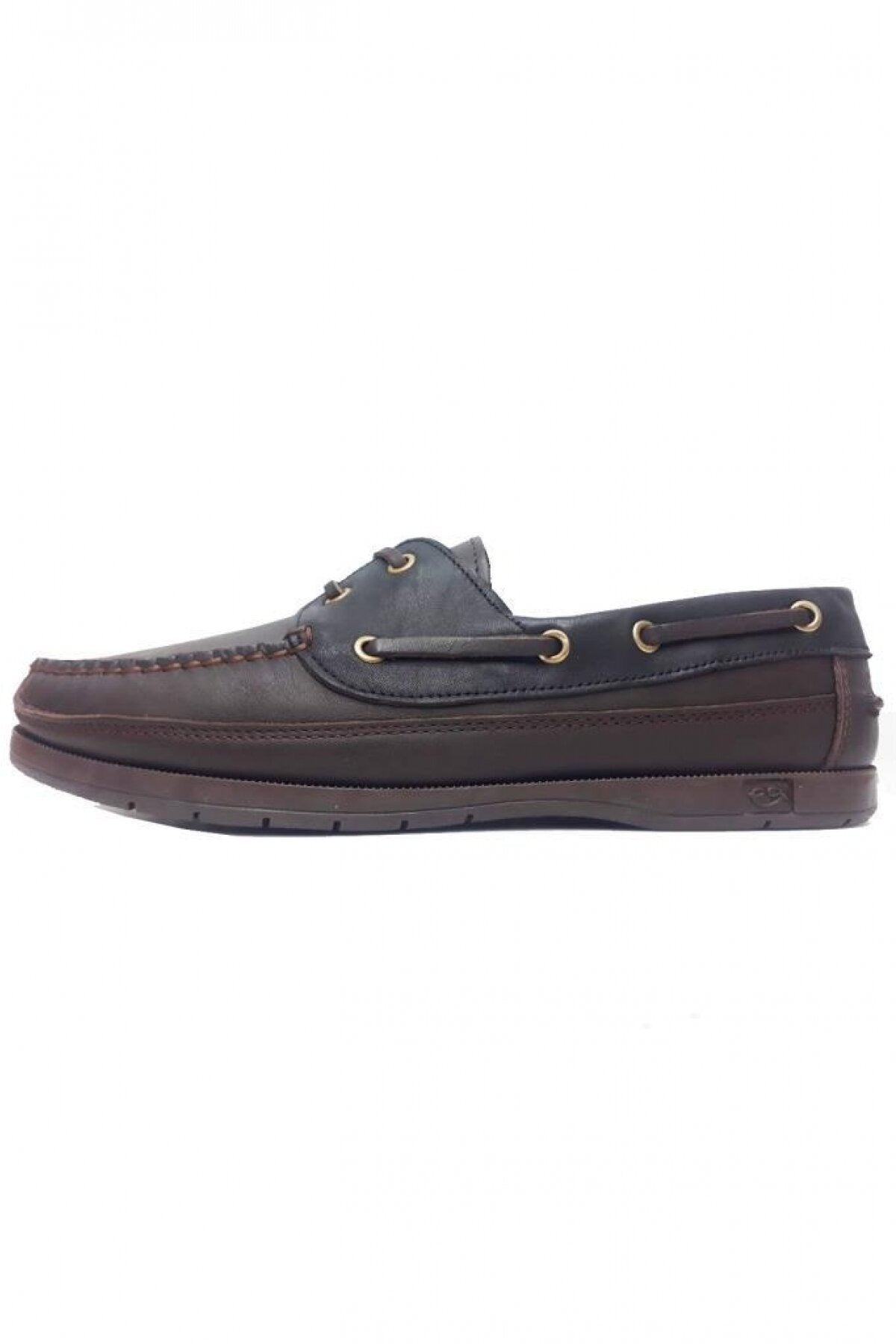 HAKİKİ DERİ ERKEK CASUAL LOAFER AYAKKABI - KAHVERENGİ/SİYAH