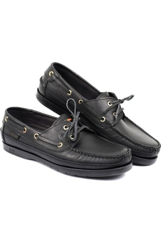 HAKİKİ DERİ ERKEK CASUAL LOAFER AYAKKABI - SİYAH