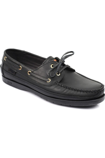 HAKİKİ DERİ ERKEK CASUAL LOAFER AYAKKABI - SİYAH