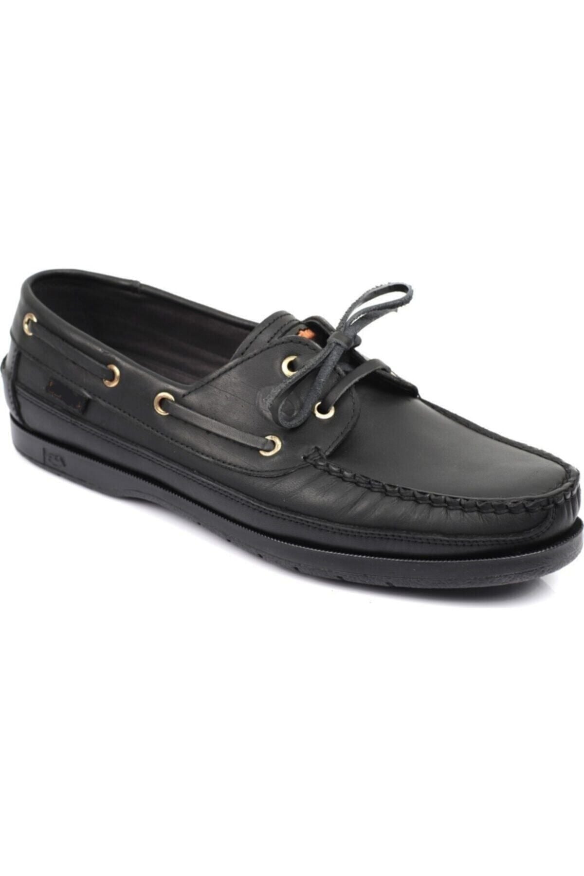 HAKİKİ DERİ ERKEK CASUAL LOAFER AYAKKABI - SİYAH