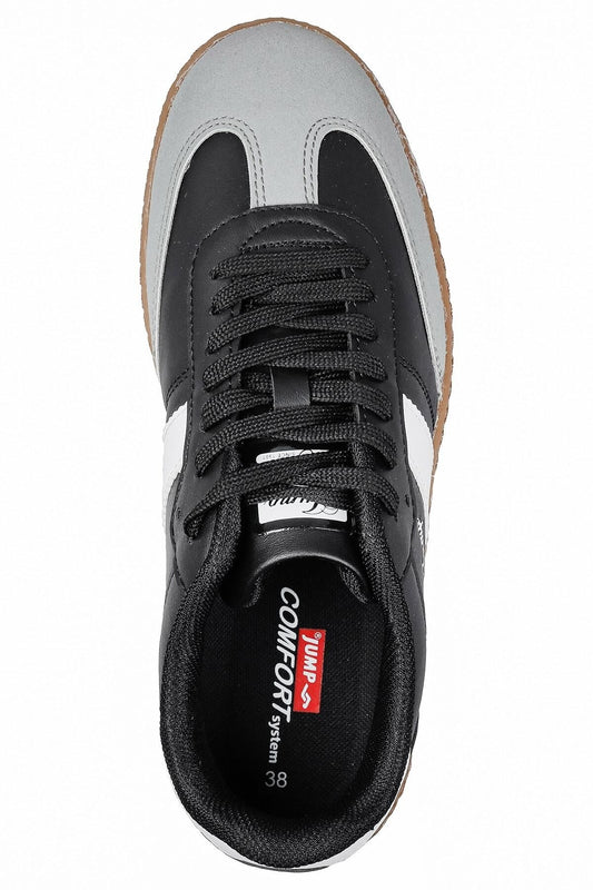 JUMP 29967 KADIN-ERKEK SNEAKER GÜNLÜK SPOR AYAKKABI - SİYAH-BEYAZ