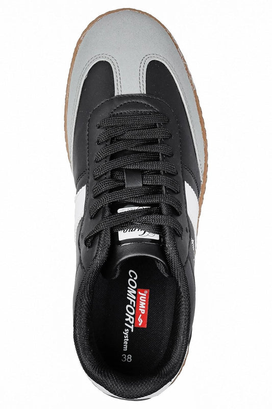 JUMP 29967 KADIN-ERKEK SNEAKER GÜNLÜK SPOR AYAKKABI - SİYAH-BEYAZ