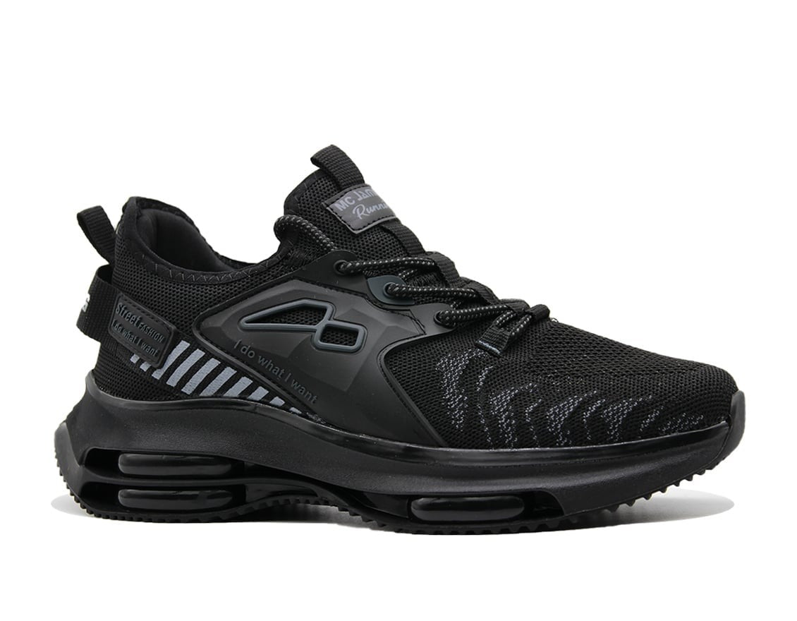 MARCO JAMPER 2100 ERKEK FİLELİ SNEAKER SPOR AYAKKABI - SİYAH