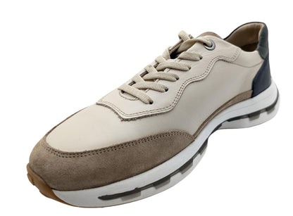 VOYAGER 6672 GERÇEK DERİ ERKEK SNEAKER AYAKKABI - BEJ