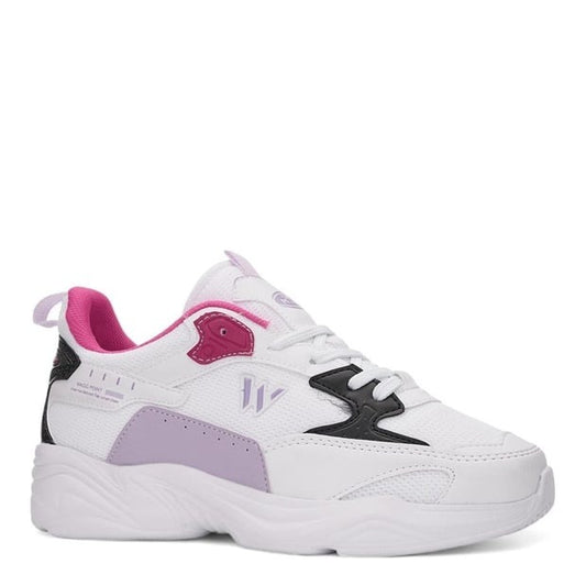 2860 M-P-KALIN TABAN HAVA ALABİLEN SPOR SNEAKER NAYAKKABI - BEYAZ-FUŞYA