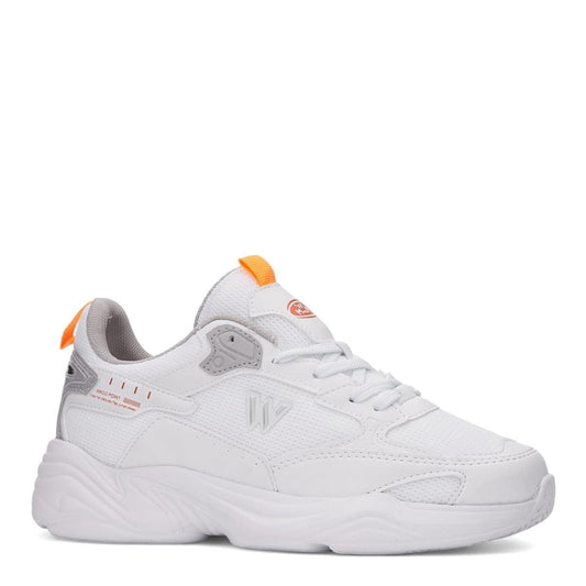 2860 M-P-KALIN TABAN HAVA ALABİLEN SPOR SNEAKER NAYAKKABI - BEYAZ-GRİ