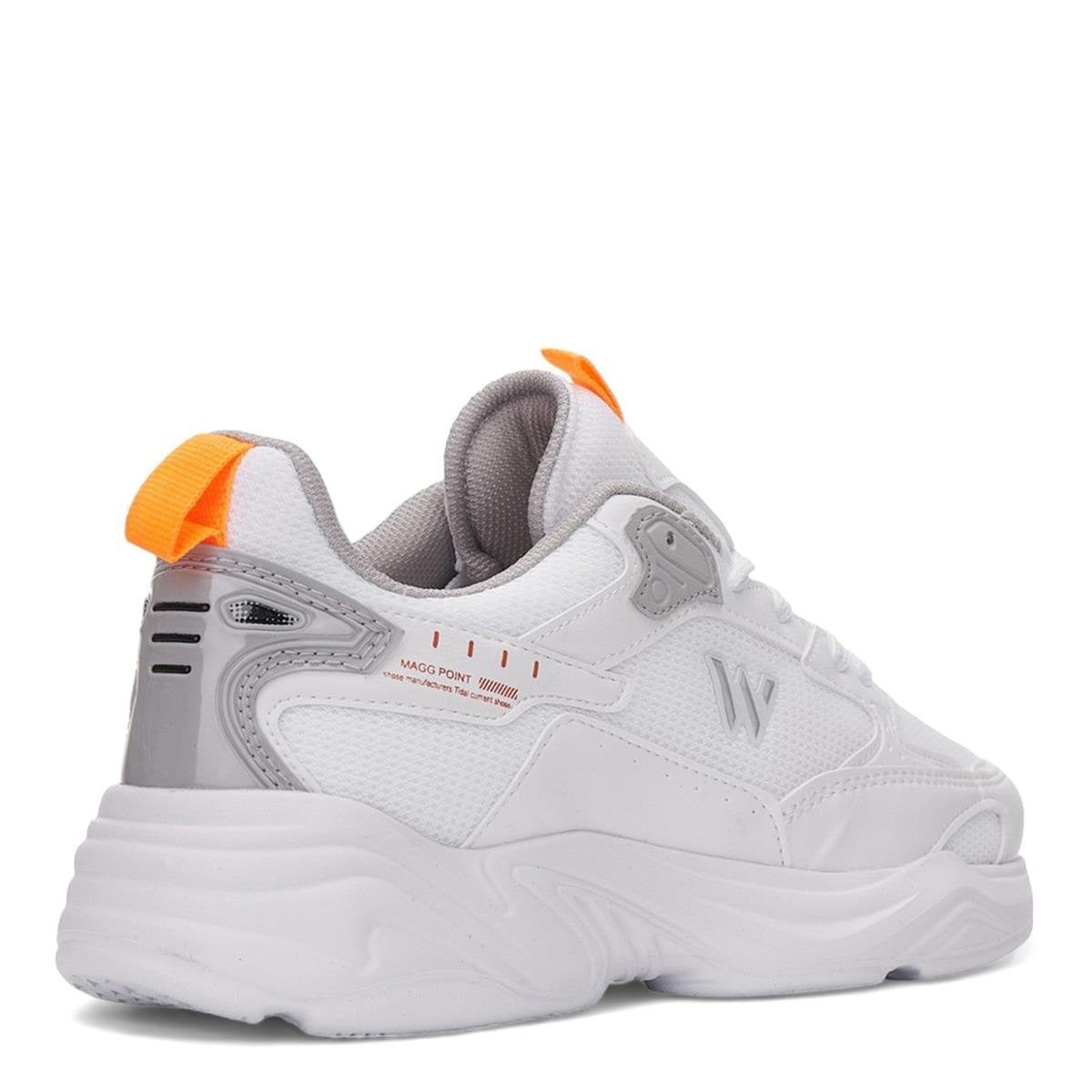 2860 M-P-KALIN TABAN HAVA ALABİLEN SPOR SNEAKER NAYAKKABI - BEYAZ-GRİ
