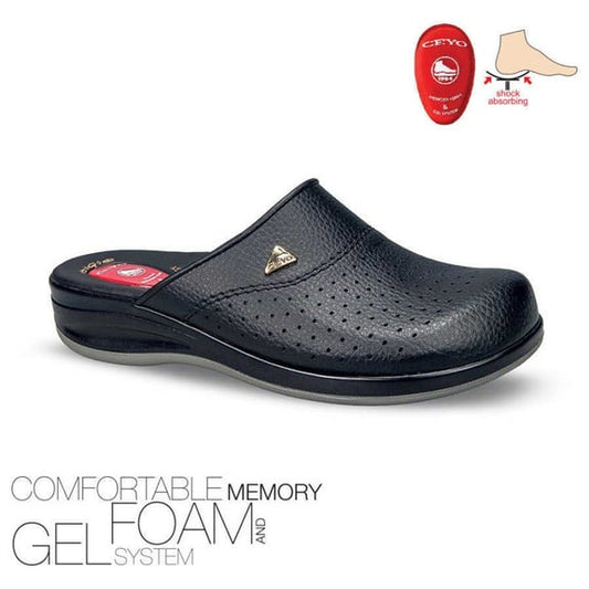 CEYO 9844-FLEX-1 ORTOPEDİK TOPUK JELLİ SABO TERLİK - 9844 FLEX-1 - SİYAH