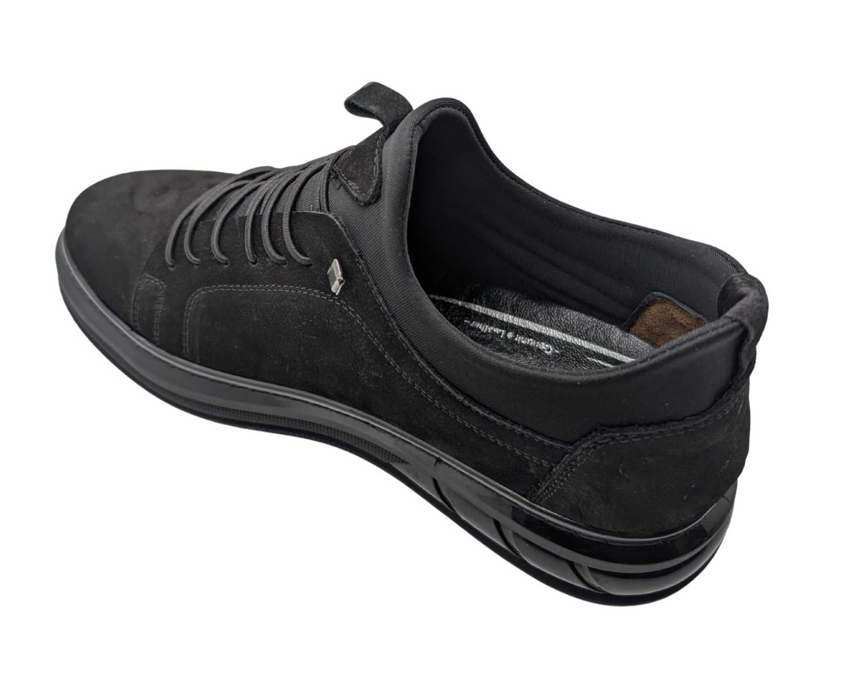GMZ 818 LASTİK BAĞLI ERKEK ORTOPEDİK AYAKKABI - SİYAH-NUBUK-JELTABAN