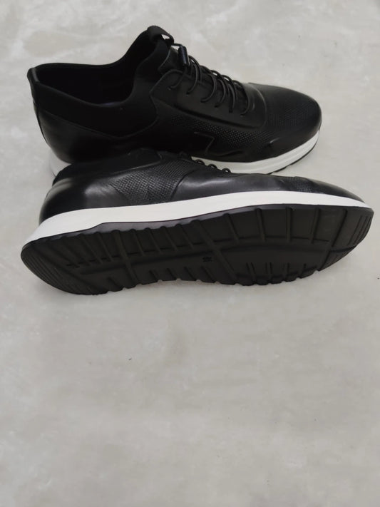 Voyager 5333 ZephyrTread Hakiki Deri Erkek Ayakkabı - 5333 - SİYAH-BEYAZ
