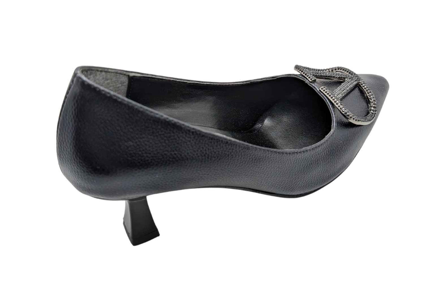 Çiğdem Kundura Serenova Kadın Suni Deri Stiletto Ayakkabı - Serenova - SİYAH