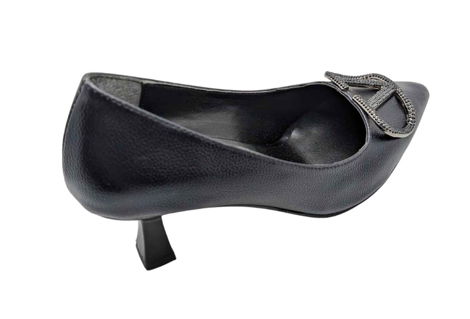 Çiğdem Kundura Serenova Kadın Suni Deri Stiletto Ayakkabı - Serenova - SİYAH