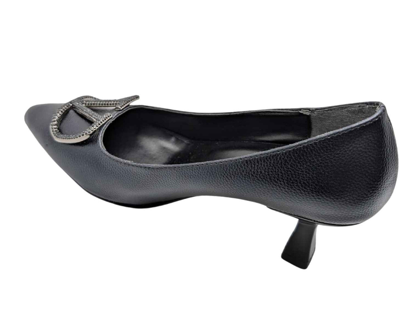 Çiğdem Kundura Serenova Kadın Suni Deri Stiletto Ayakkabı - Serenova - SİYAH