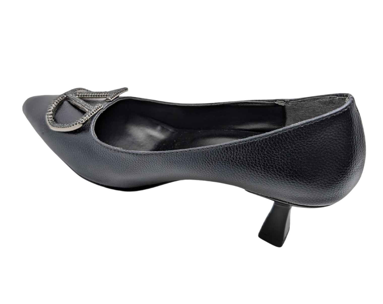 Çiğdem Kundura Serenova Kadın Suni Deri Stiletto Ayakkabı - Serenova - SİYAH