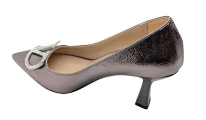 Çiğdem Kundura Serenova Kadın Suni Deri Stiletto Ayakkabı - Serenova - KOYU ŞAMPANYA