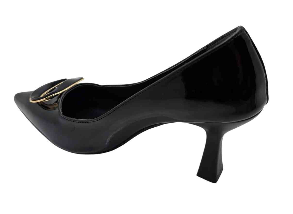 Çiğdem Kundura LuxeSpike Kadın Stiletto - LuxeSpike - SİYAH-RUGAN